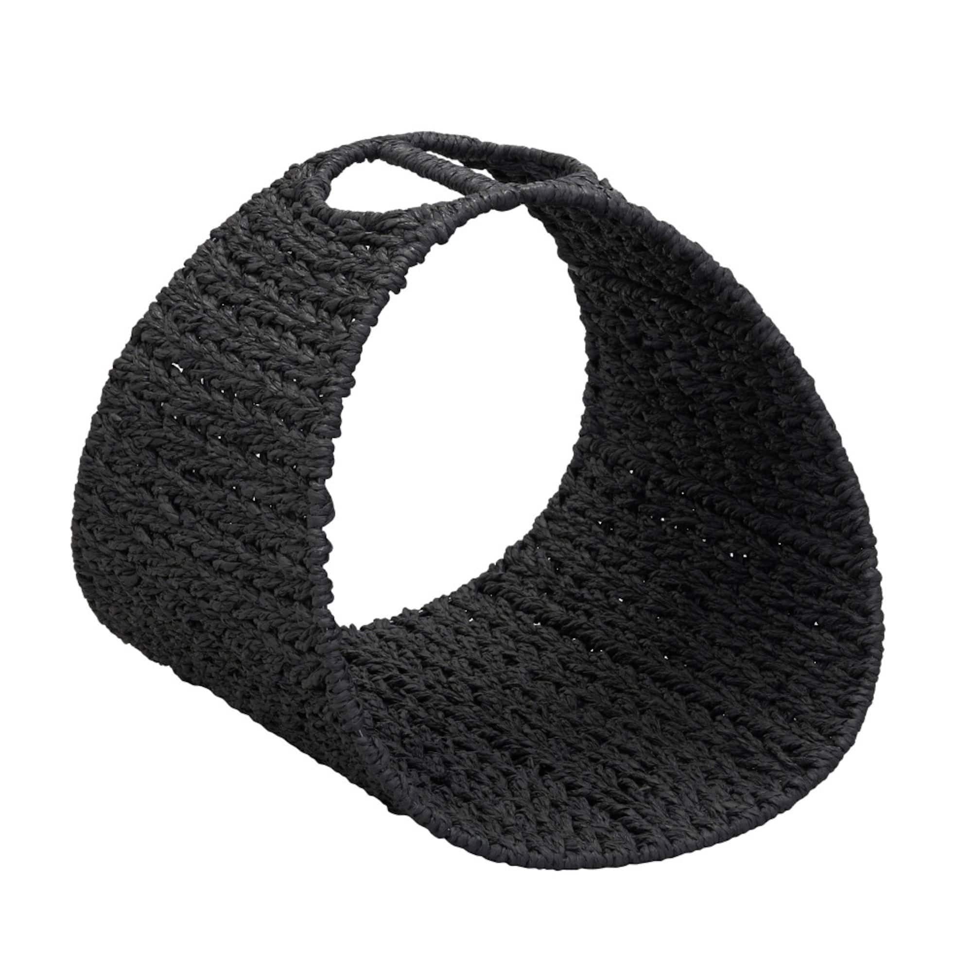 Household Essentials 15" Oval Seagrass Magazine Rack